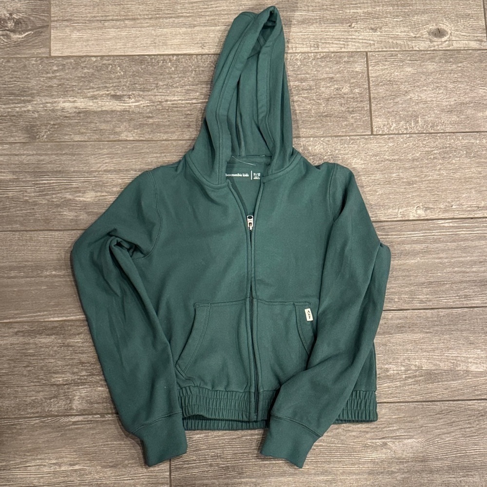 Abercrombie Kids Teal Hooded Jacket NWOT